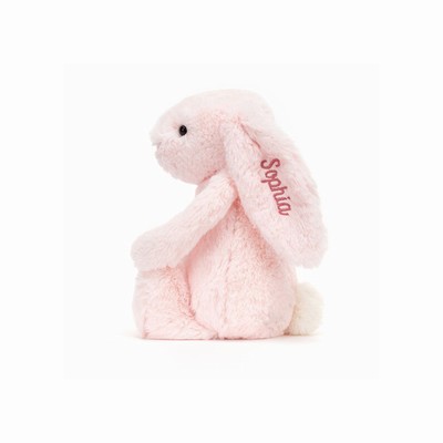 Jellycat Bashful Pink Bunny Medium New Zealand | HTCSU2173